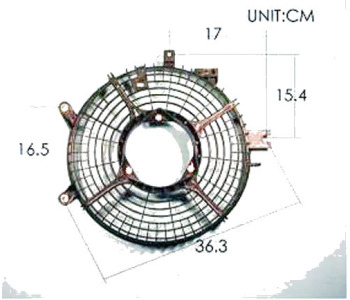 Носеща рамка перки радиатор за SUZUKI SWIFT II (EA, MA) хечбек от 1989 до 2005