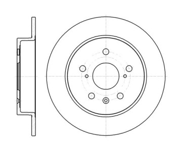 Спирачен диск плътен Ø278mm ROADHOUSE за SUZUKI SX4 (GY) седан от 2007 до 2014