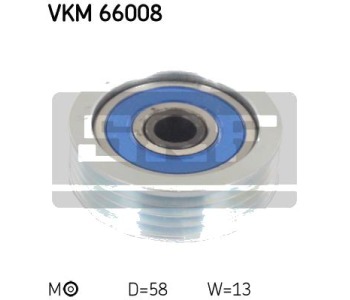 Обтящна ролка, пистов ремък SKF VKM 66008 за SUZUKI SX4 (EY, GY) от 2006 до 2014
