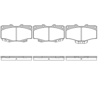Комплект спирачни накладки ROADHOUSE за TOYOTA 4RUNNER (_N18_) от 1995 до 2002