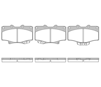 Комплект спирачни накладки ROADHOUSE за TOYOTA HILUX V (LN_, KZN1_, VZN1_) пикап от 1988 до 1999