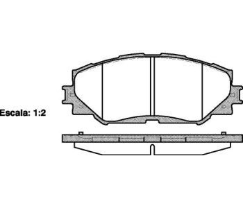 Комплект спирачни накладки ROADHOUSE за TOYOTA RAV4 III (_A3_) от 2005 до 2013