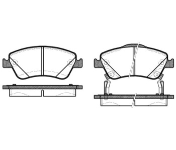 Комплект спирачни накладки ROADHOUSE за TOYOTA COROLLA (_E15_) седан от 2006
