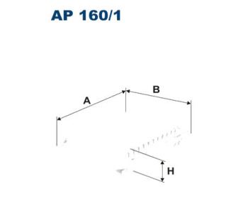 Въздушен филтър FILTRON AP 160/1 за TOYOTA AVENSIS (_T27_) седан от 2008 до 2018