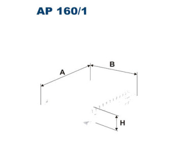 Въздушен филтър FILTRON AP 160/1 за TOYOTA YARIS II (_P9_) от 2005 до 2013