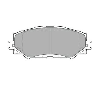 Комплект спирачни накладки DELPHI за TOYOTA AURIS (_E15_) от 2006 до 2012