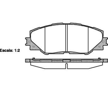 Комплект спирачни накладки ROADHOUSE за TOYOTA RAV4 III (_A3_) от 2005 до 2013