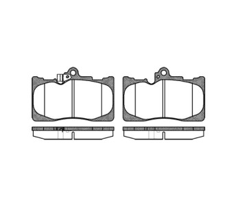 Комплект спирачни накладки ROADHOUSE за TOYOTA AURIS (_E15_) от 2006 до 2012