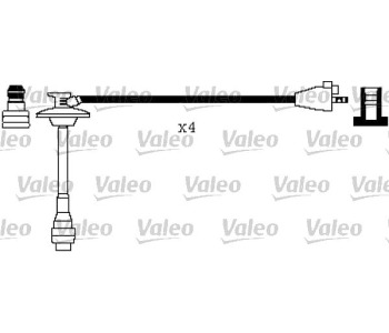 Комплект запалителни кабели VALEO за TOYOTA CAMRY (_V2_) от 1996 до 2001