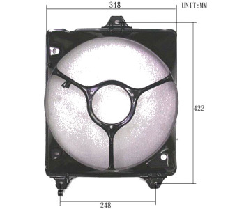 Носеща рамка перки радиатор за TOYOTA AVENSIS (_T22_) седан от 1997 до 2003