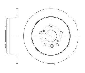 Спирачен диск плътен Ø291mm ROADHOUSE за TOYOTA PICNIC (_XM10) от 1996 до 2001