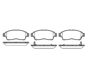 Комплект спирачни накладки ROADHOUSE за TOYOTA COROLLA (_E11_) седан от 1997 до 2002