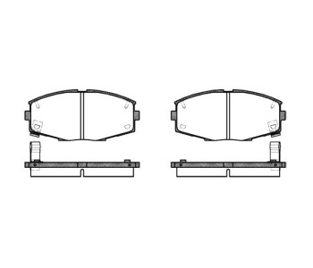 Комплект спирачни накладки ROADHOUSE за TOYOTA SUPRA (_A7_) от 1986 до 1993