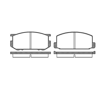 Комплект спирачни накладки ROADHOUSE за TOYOTA COROLLA (_E7_) комби от 1979 до 1987