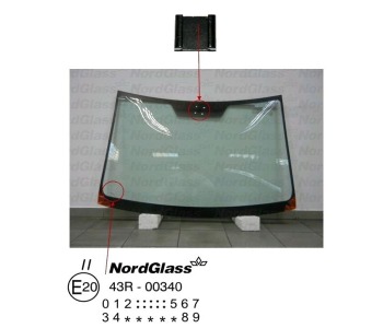Челно стъкло NordGlass за TOYOTA COROLLA VERSO (ZER_, ZZE12_, R1_) от 2004 до 2009