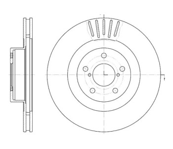 Спирачен диск вентилиран Ø294mm ROADHOUSE за SUBARU IMPREZA II (GG) комби от 2000 до 2007