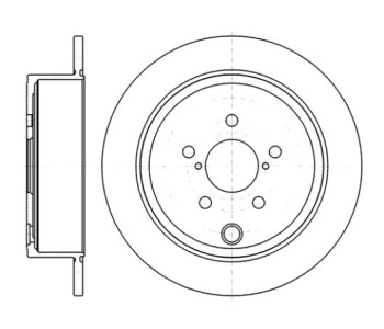 Спирачен диск плътен Ø286mm ROADHOUSE за SUBARU OUTBACK (BR) от 2009 до 2015