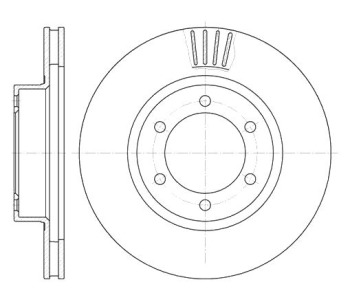 Спирачен диск вентилиран Ø338mm ROADHOUSE за TOYOTA LAND CRUISER (J120) от 2002 до 2009