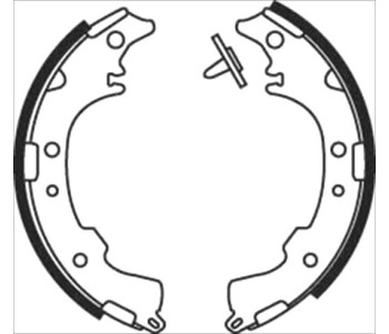Комплект спирачни челюсти STARLINE за TOYOTA PICNIC (_XM10) от 1996 до 2001