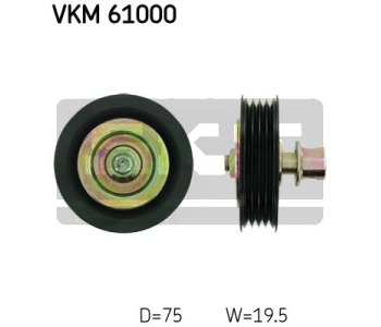 Паразитна/ водеща ролка, пистов ремък SKF VKM 61000 за TOYOTA AVENSIS (_T22_) Liftback от 1997 до 2003