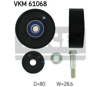 Паразитна/ водеща ролка, пистов ремък SKF VKM 61068 за TOYOTA HILUX VI (_N1_) пикап от 1997 до 2006
