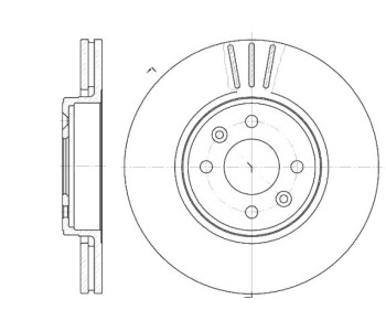 Спирачен диск вентилиран Ø280mm ROADHOUSE за RENAULT SCENIC I (JA0/1_) от 1999 до 2003