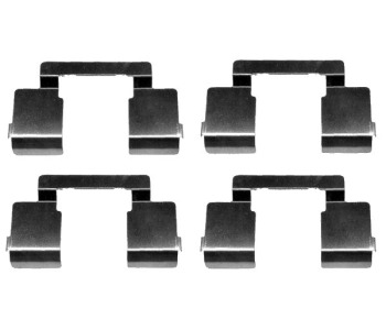 Комплект принадлежности дискови накладки BOSCH за RENAULT MEGANE I CC (EA0/1_) кабриолет от 1996 до 2003