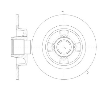 Спирачен диск плътен Ø274mm ROADHOUSE за RENAULT SCENIC I (JA0/1_) от 1999 до 2003