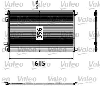 Кондензатор климатизации VALEO за RENAULT MEGANE II (LM0/1_) седан от 2003 до 2010