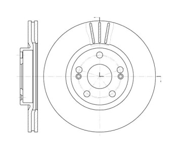 Спирачен диск вентилиран Ø280mm ROADHOUSE за RENAULT SCENIC I (JA0/1_) от 1999 до 2003