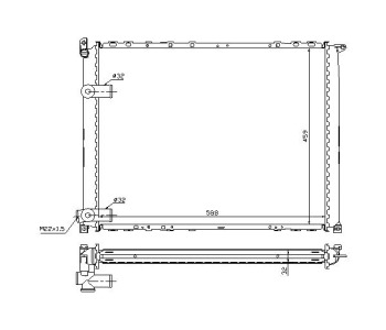 Воден радиатор TOP QUALITY за RENAULT SAFRANE I (B54_) от 1992 до 1997