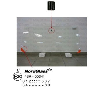 Челно стъкло NordGlass за RENAULT TRAFIC I (P6) платформа от 1980 до 1989