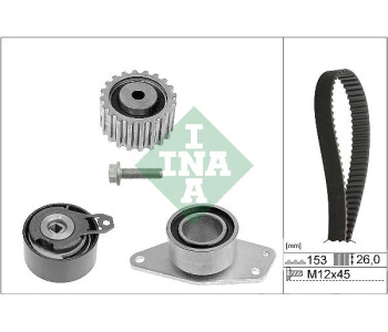 Комплект ангренажен ремък INA 530 0357 10 за RENAULT CLIO II (SB0/1/2_) товарен от 1998 до 2005