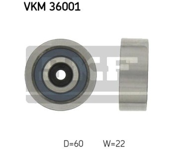 Паразитна/ водеща ролка, пистов ремък SKF VKM 36001 за IVECO DAILY III товарен от 1997 до 2007