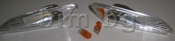 Мигач в калника преден ляв + десен кристален комплект за ALFA ROMEO 147 (937) от 2005 до 2010