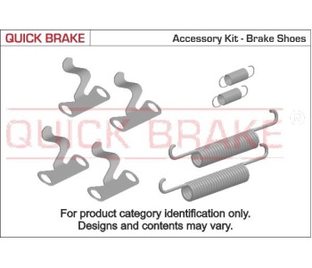 Комплект принадлежности, челюсти за ръчна спирачка QUICK BRAKE за VOLVO 240 (P245) комби от 1974 до 1993