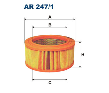 Въздушен филтър FILTRON AR 247/1 за VOLVO 240 (P242, P244) от 1974 до 1993