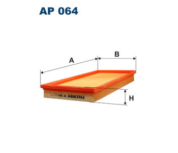 Въздушен филтър FILTRON AP 064 за VOLVO 340-360 (343, 345) от 1976 до 1991