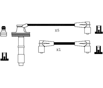 Комплект запалителни кабели VALEO за VOLVO S60 I от 2000 до 2010