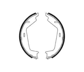 Комплект спирачни челюсти, ръчна спирачка FERODO за VOLVO XC90 I от 2002 до 2014
