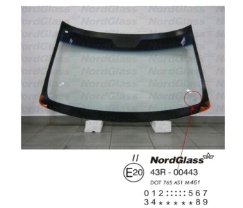 Челно стъкло NordGlass за VOLVO S60 I от 2000 до 2010