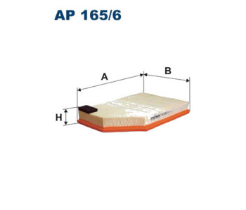 Въздушен филтър FILTRON AP 165/6 за VOLVO V70 III (BW) комби от 2007 до 2017