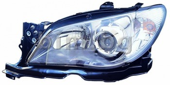 Фар ляв ел. без моторче черен рефлектор от 2005г. до 2007г. за SUBARU IMPREZA II хечбек от 2000 до 2007
