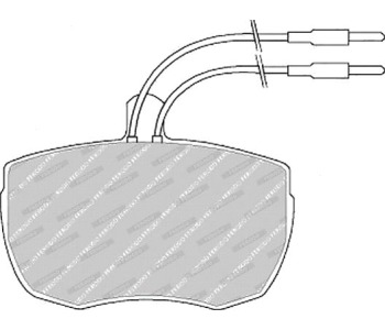 Комплект спирачни накладки FERODO VAN RANGE за IVECO DAILY I от 1978 до 1990