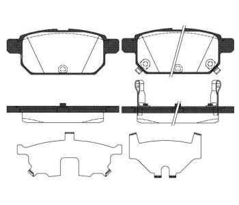 Комплект спирачни накладки ROADHOUSE за SUZUKI SX4 (JY) S-Cross от 2013 до 2021