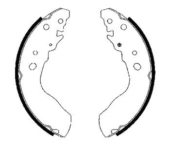 Комплект спирачни челюсти DELPHI за SUZUKI GRAND VITARA I (FT, HT) от 1998 до 2006