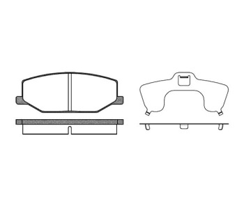 Комплект спирачни накладки ROADHOUSE за SUZUKI SUPER CARRY (ED) пътнически от 1985 до 1999