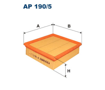 Въздушен филтър FILTRON AP 190/5 за FIAT SEDICI (FY) от 2006 до 2014