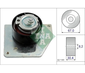 Обтяжна ролка, ангренаж INA 531 0858 10 за RENAULT MEGANE III (DZ0/1_) купе от 2008