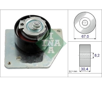 Обтяжна ролка, ангренаж INA 531 0858 10 за RENAULT MEGANE CC (EZ0/1_) кабриолет от 2010